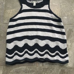 Autumn Cashmere crochet knit style tank